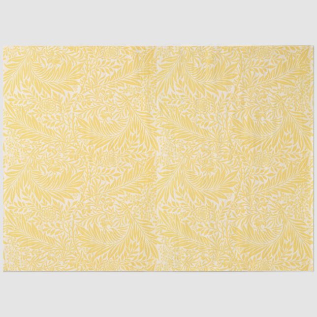 William Morris - Larkspur Leaves & Flower Pattern Tissue Paper (Front)