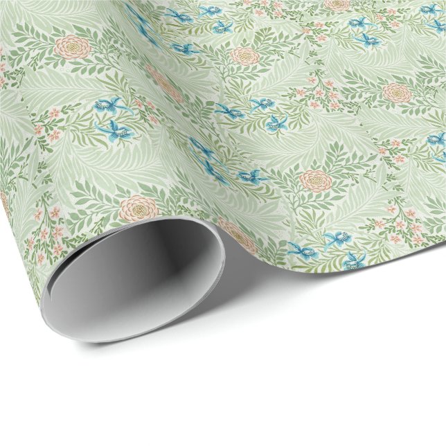 William Morris Larkspur Wrapping Paper (Roll Corner)