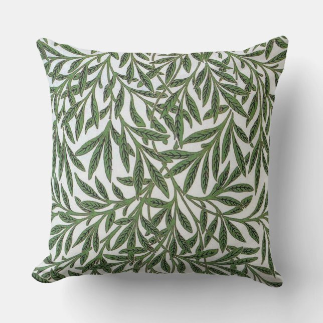 William Morris Leaves Outdoor Cushion (Front)