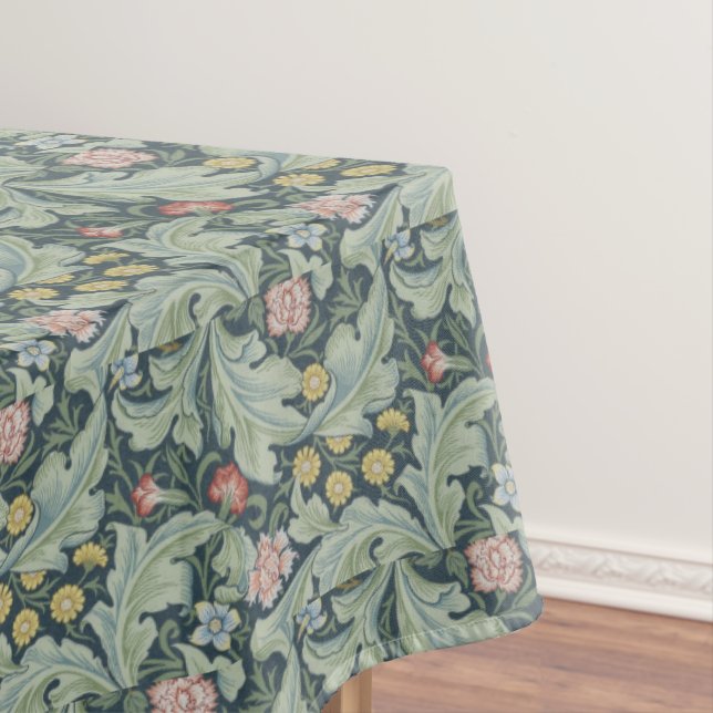William Morris Leicester Leaves Flowers Carnation Tablecloth (In Situ)