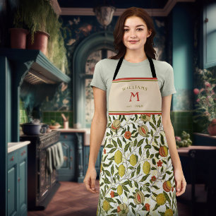 William Morris Lemons Fruits Nouveau Pomegranate Apron