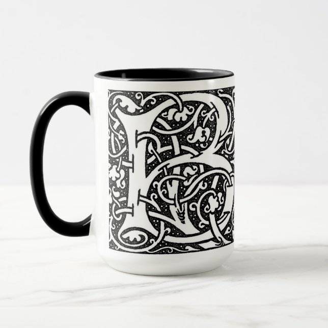 William Morris Letter 'B' - Mug (Left)