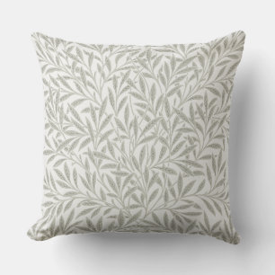 William Morris light green Willow vintage style Cushion