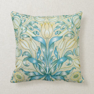 William Morris Lily and Pomegranate Floral Cushion