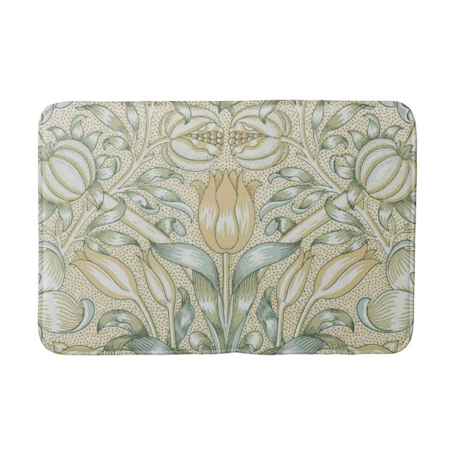 William Morris Lily and Pomegranate Flower Classic Bath Mat (Front)