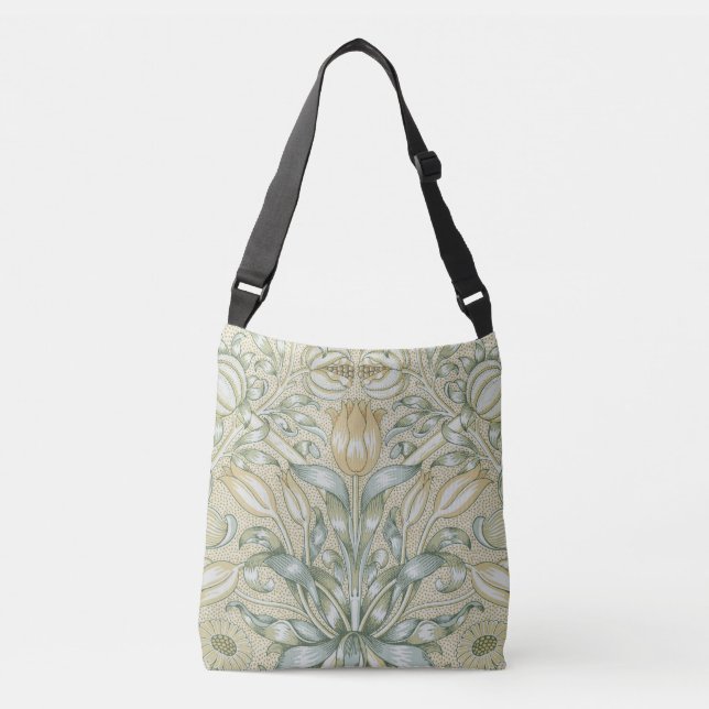 William Morris Lily and Pomegranate Flower Classic Crossbody Bag (Front)