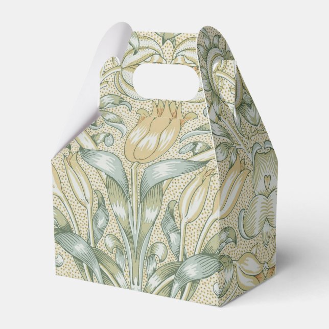 William Morris Lily and Pomegranate Flower Classic Favour Box (Back Side)