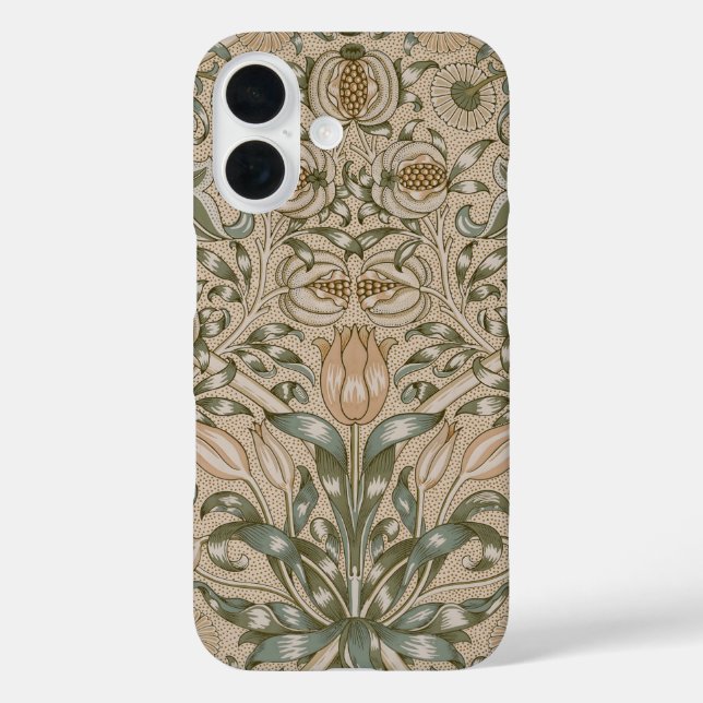 William Morris Lily and Pomegranate Flower Pattern Case-Mate iPhone Case (Back)