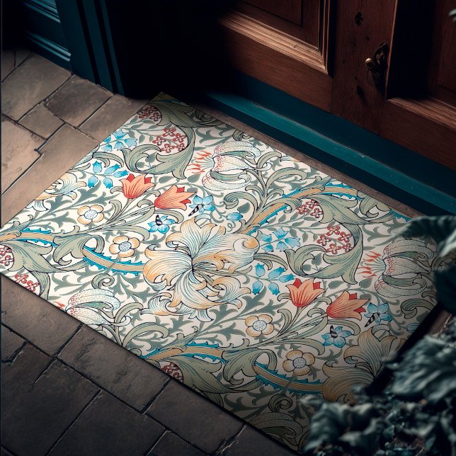 William Morris Lily Art Nouveau Floral Doormat (Creator Uploaded)