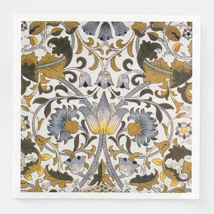 William Morris Lodden floral flower Napkin