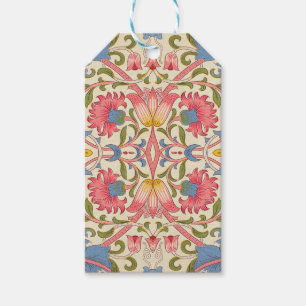 William Morris Lodden floral flower wallpaper Gift Tags