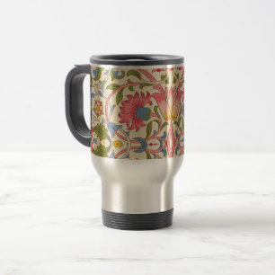 William Morris Lodden floral flower wallpaper  Travel Mug