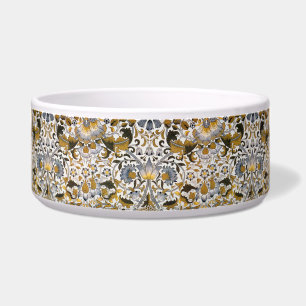William Morris Lodden Floral Pattern: Blue Gold