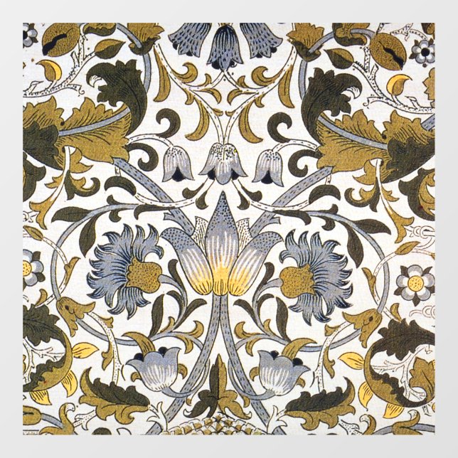 William Morris Lodden Floral Pattern: Blue Gold  (Sheet)