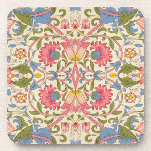 William Morris Lodden Floral Pattern Pastel Coaster