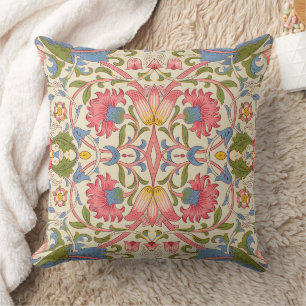 William Morris Lodden Floral Pattern Pastel  Cushion