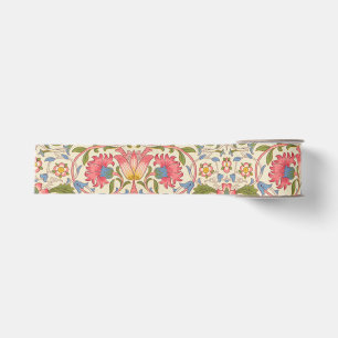 William Morris Lodden Floral Pattern Pastel  Grosgrain Ribbon
