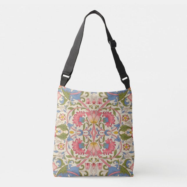 William Morris Lodden Spring Wallpaper Art  Crossbody Bag (Front)