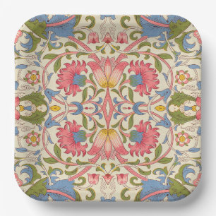 William Morris Lodden Spring Wallpaper Art  Paper Plate