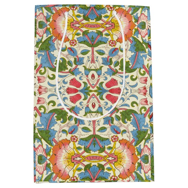 William Morris Loddon Blossom Floral Patterns Medium Gift Bag (Front)