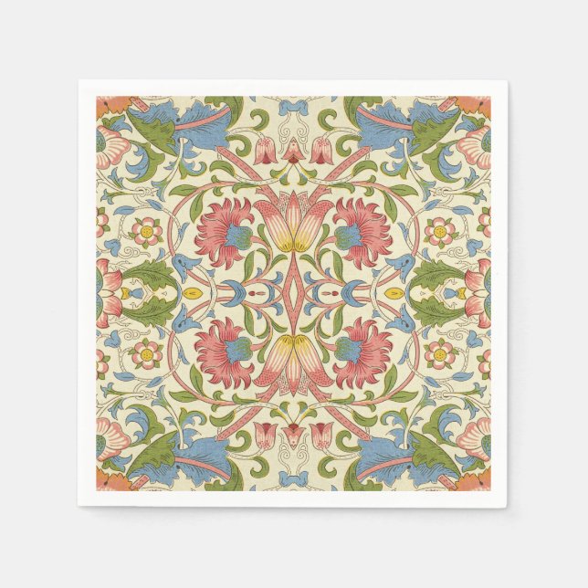 William Morris Loddon Blossom Floral Patterns Napkin (Front)