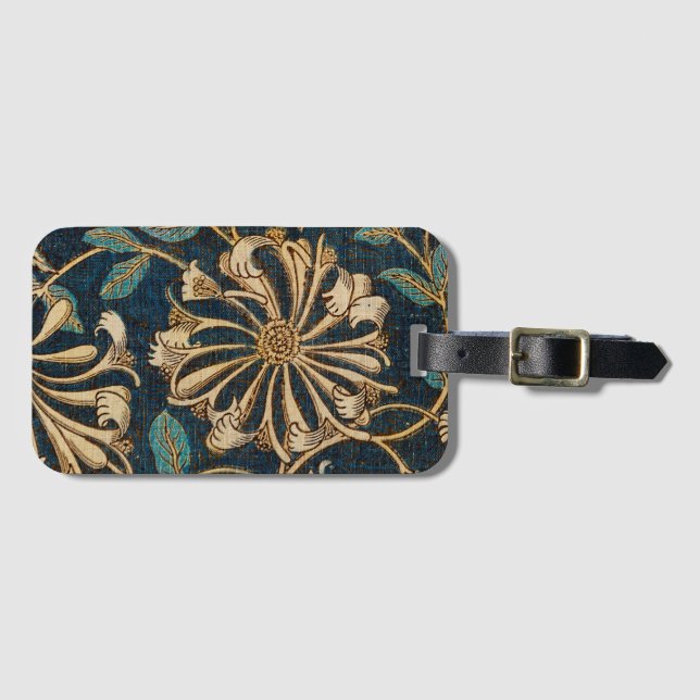 William Morris Luggage Tag with Address Card (Front Horizontal)