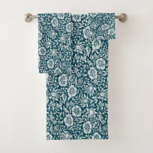 William Morris Mallow Floral Vintage Design Bath Towel Set