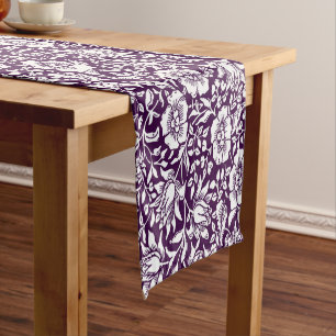 William Morris Mallow Floral Vintage Design Short Table Runner