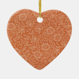 William Morris Mallow Floral Wallpaper Design Ceramic Tree Decoration