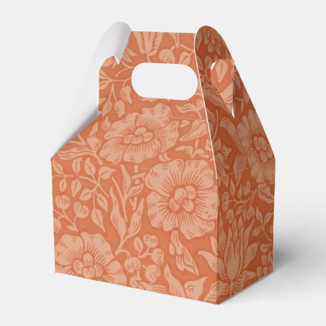 William Morris Mallow Floral Wallpaper Design Favour Box (Front Side)