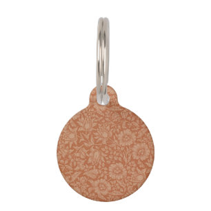 William Morris Mallow Floral Wallpaper Design Pet Tag