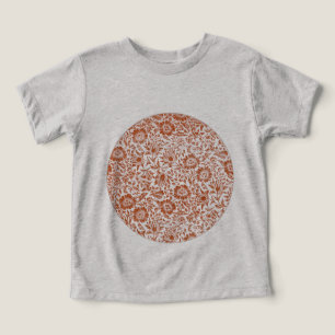 William Morris Mallow Pattern: Terracotta Floral