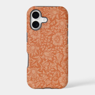 William Morris Mallow Pattern: Terracotta Floral