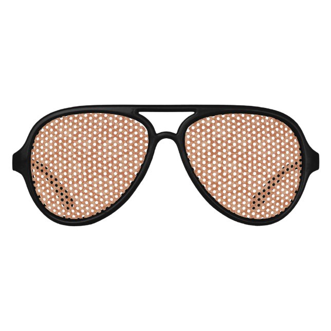 William Morris Mallow Pattern: Terracotta Floral Aviator Sunglasses (Front)