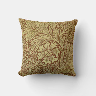 William Morris Marigold Antique Flower Pattern Cushion