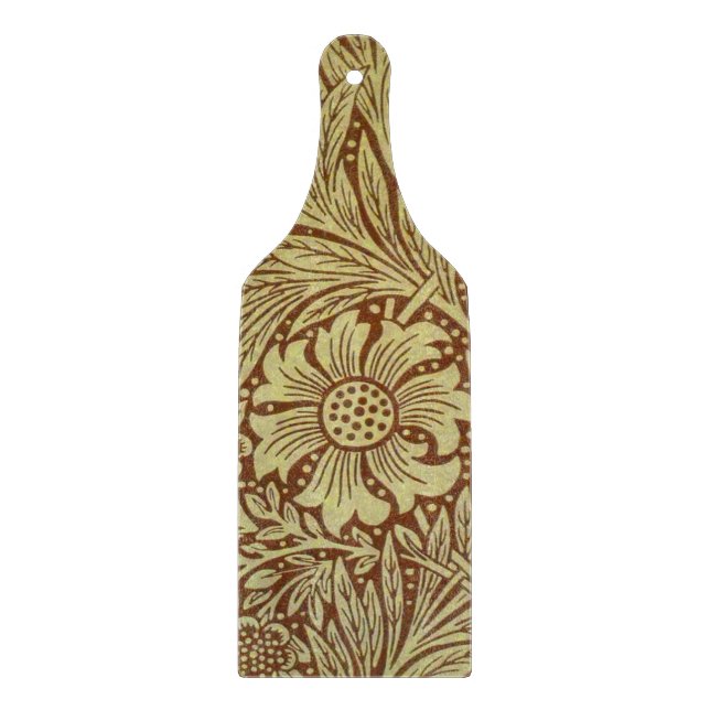 William Morris Marigold Antique Flower Pattern Cutting Board (Front)