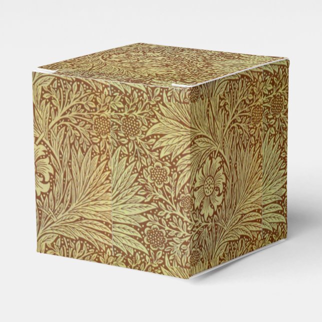 William Morris Marigold Antique Flower Pattern Favour Box (Front Side)