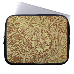 William Morris Marigold Antique Flower Pattern Laptop Sleeve
