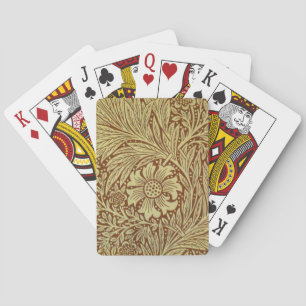 William Morris Marigold Antique Flower Pattern Playing Cards