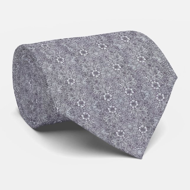 William Morris -  Marigold Blue Neck Tie (Rolled)