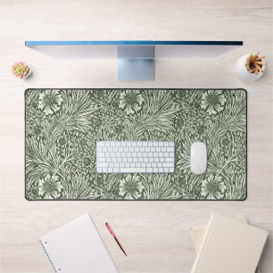 William Morris Marigold Green Floral Art Print Desk Mat