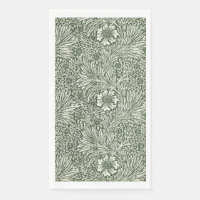William Morris Marigold Green Floral Art Print
