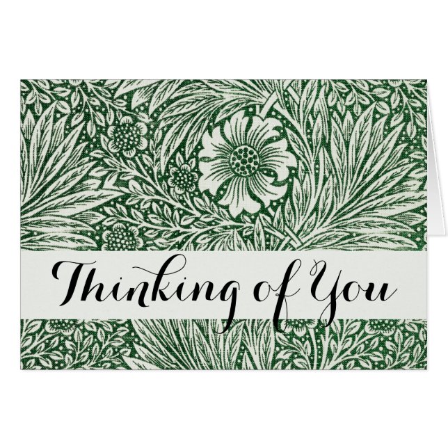 william morris marigold green floral flower (Front Horizontal)