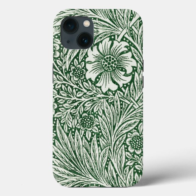 william morris marigold green floral flower Case-Mate iPhone case (Back)