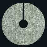 William Morris Marigold Vintage Green Floral Brushed Polyester Tree Skirt<br><div class="desc">This is a digitally enhanced version of William Morris's Marigold (1875) famous pattern. "Marigold" is a beautiful textile design created by the iconic British designer William Morris, a key figure in the Arts and Crafts movement. The pattern is centered around stylized marigold flowers, arranged in a flowing, organic composition that...</div>