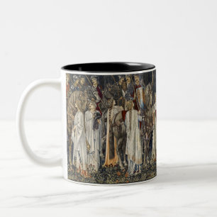 William Morris Mediaeval Knights Tapestry Design Two-Tone Coffee Mug