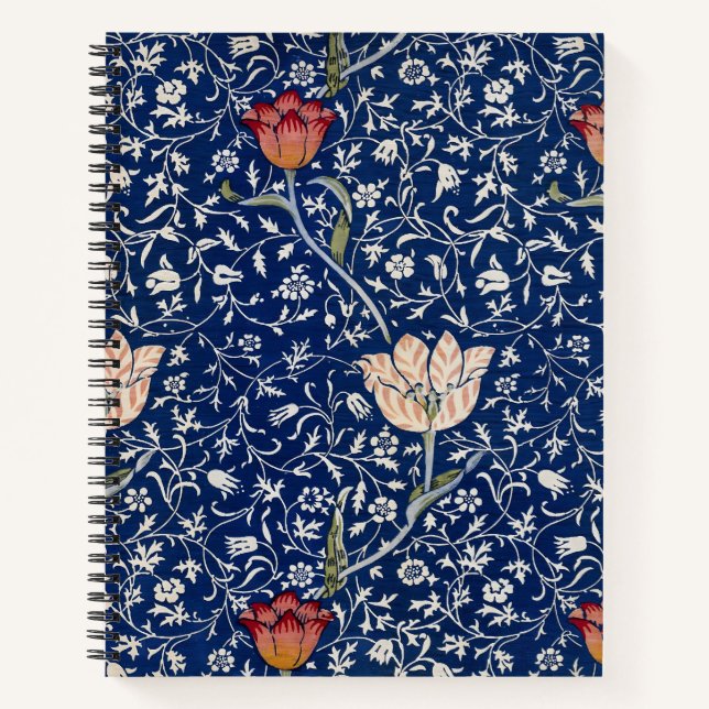 William Morris Medway Blue Floral Notebook (Front)