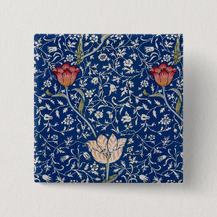 William Morris Medway Pattern 15 Cm Square Badge
