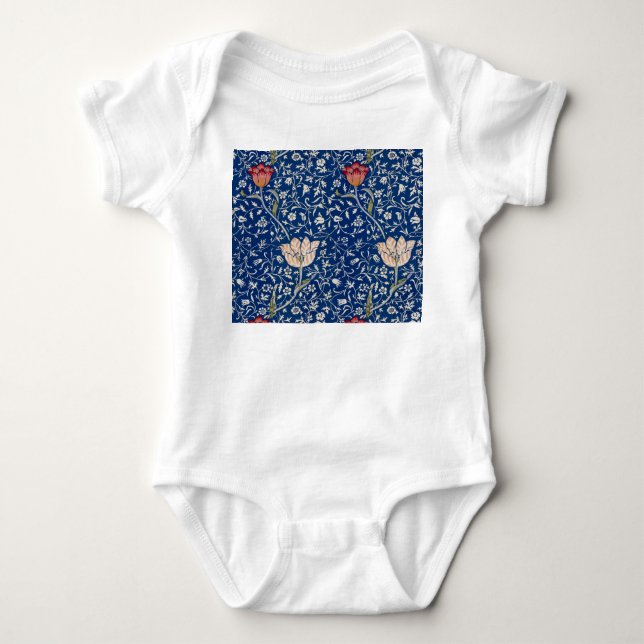 William Morris Medway Pattern Baby Bodysuit (Front)
