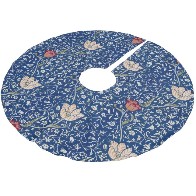 William Morris Medway Pattern Brushed Polyester Tree Skirt (Angled)